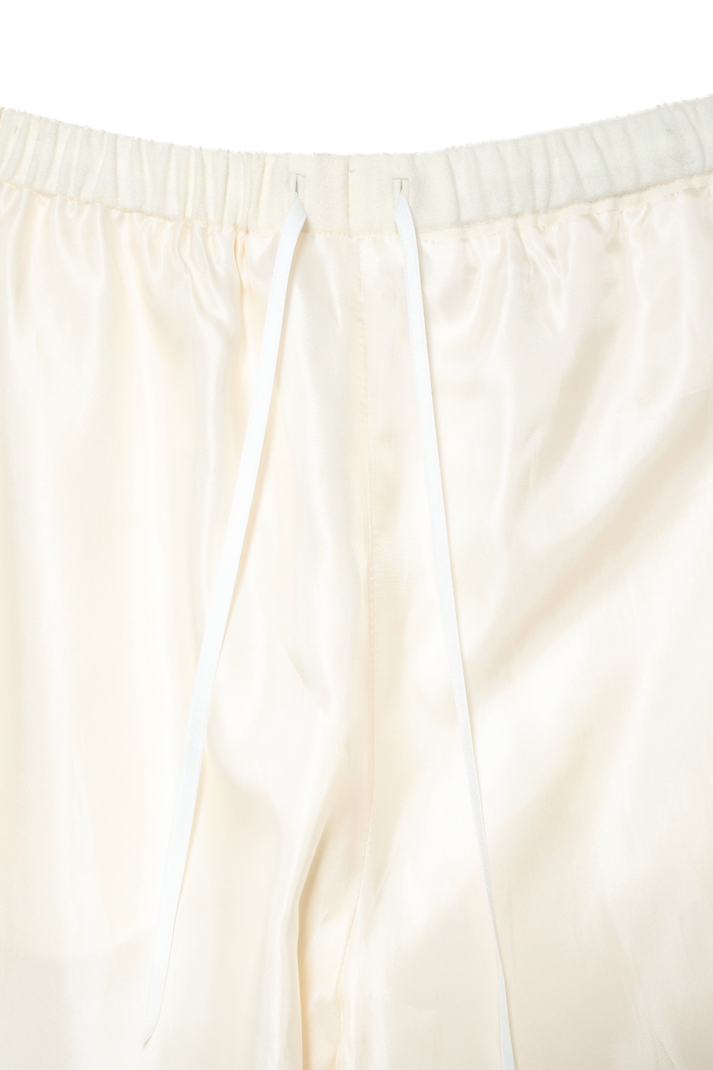 Wool Bloomer Bermuda Pants (White)