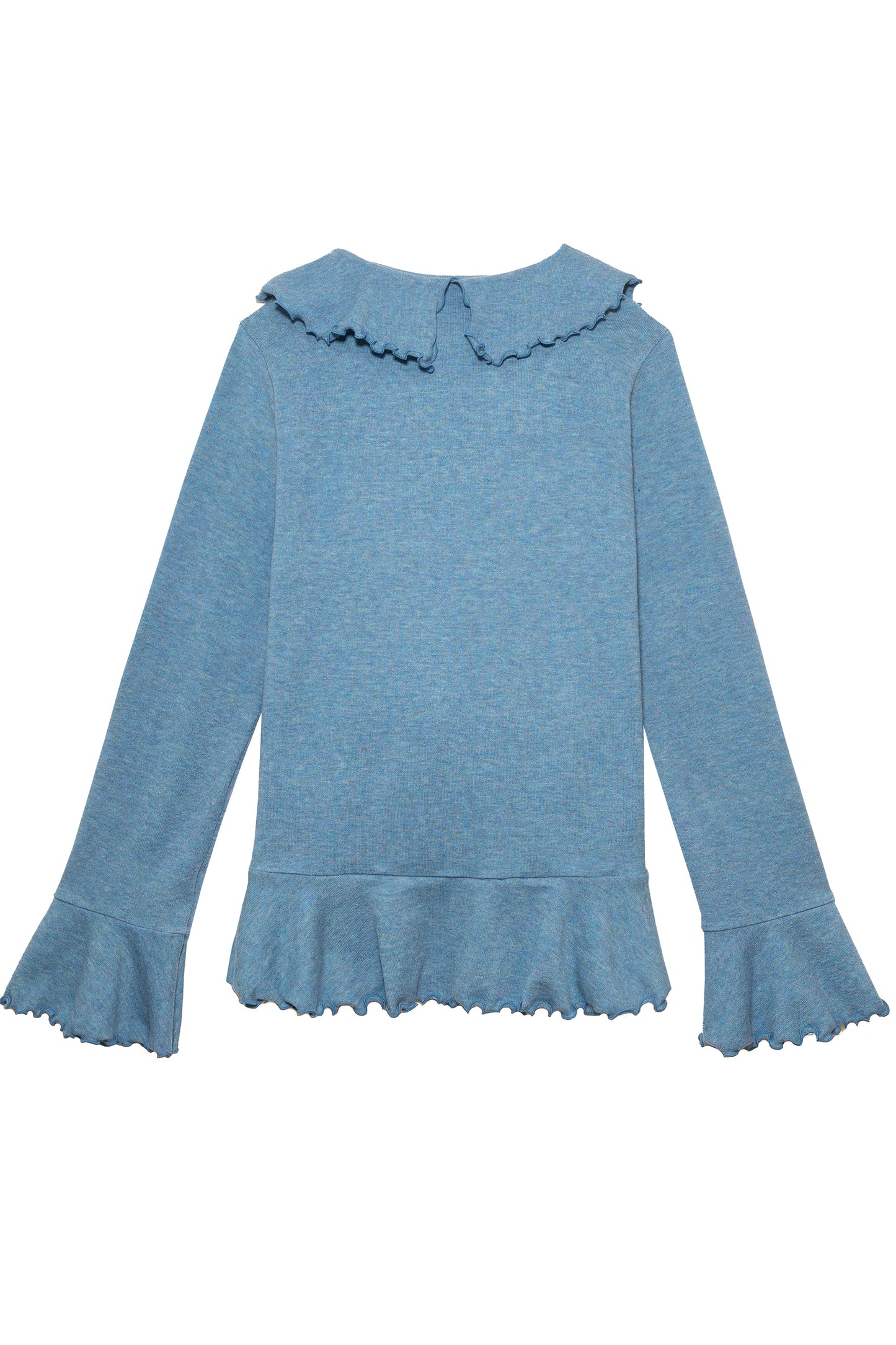 Hippie Ruffle Cardigan (Blue)
