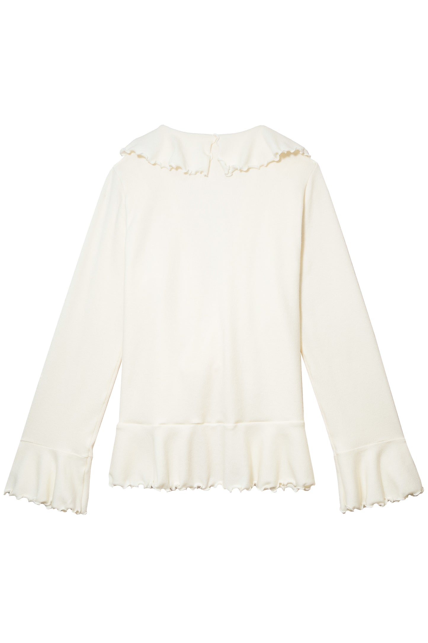 Hippie Ruffle Cardigan (Ecru)