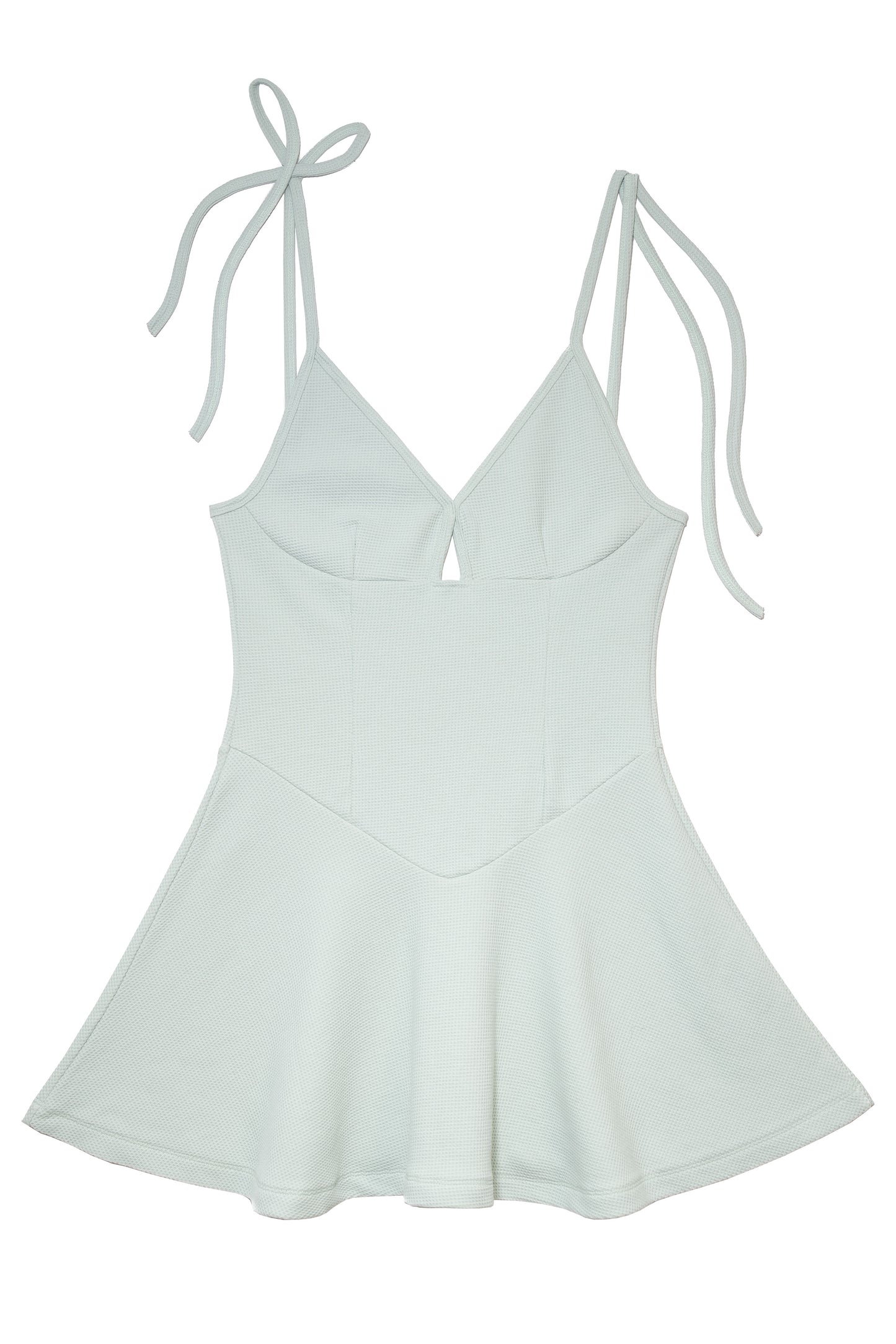 Waffle Jersey Slip Dress (Light Khaki)