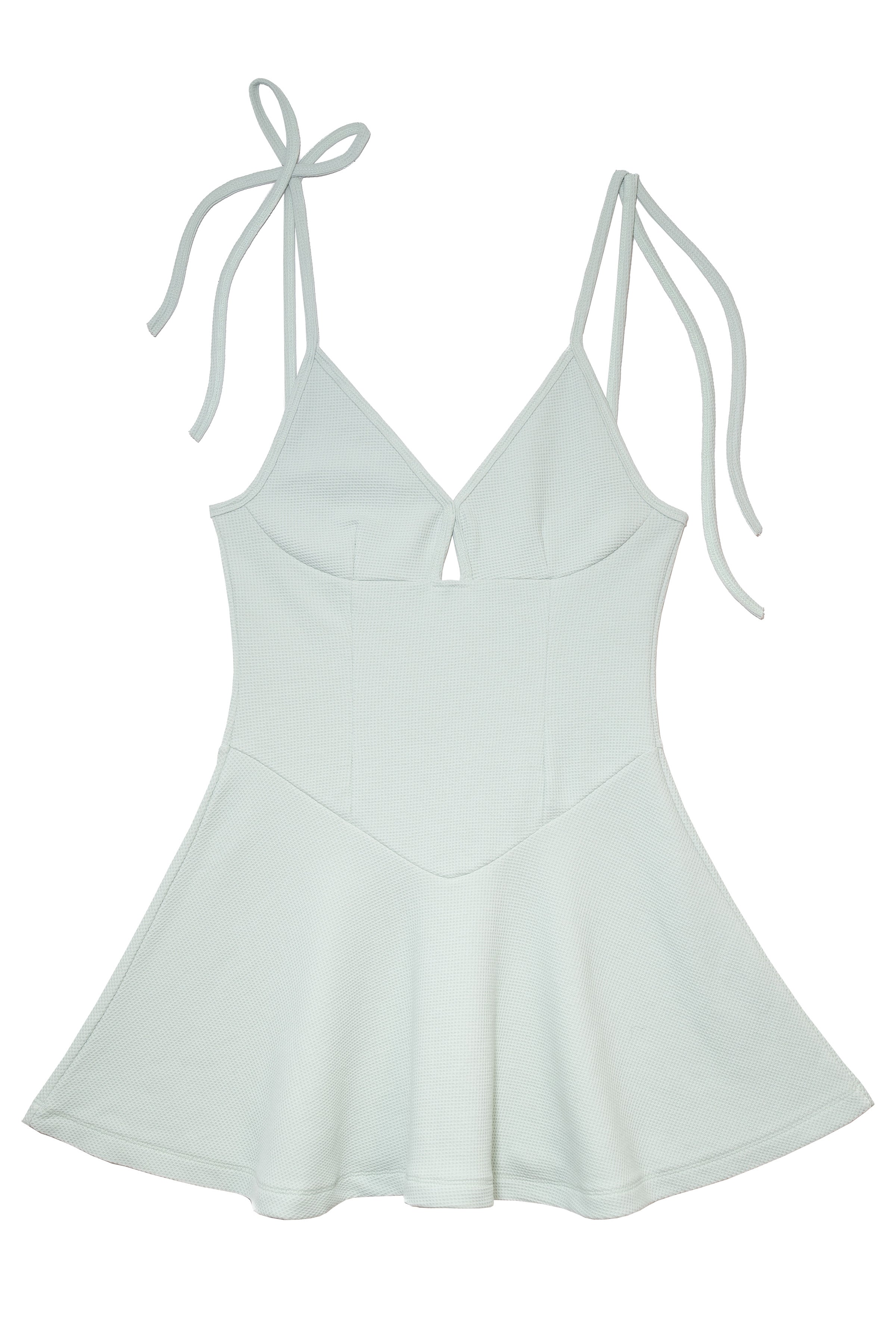 WAFFLE JERSEY SLIP DRESS_LIGHT KHAKI