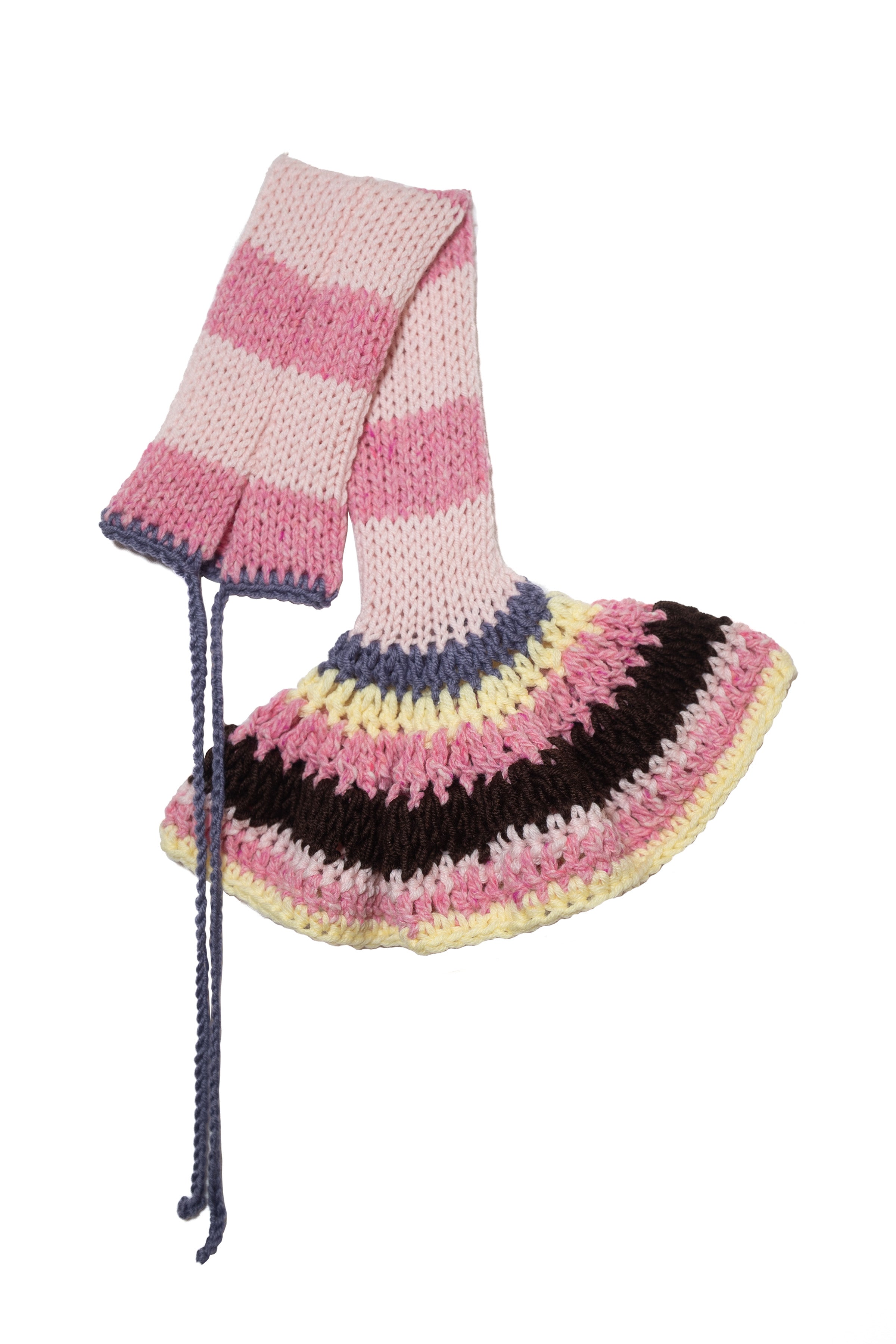 TWEED WOOL ARM WARMER_PINK