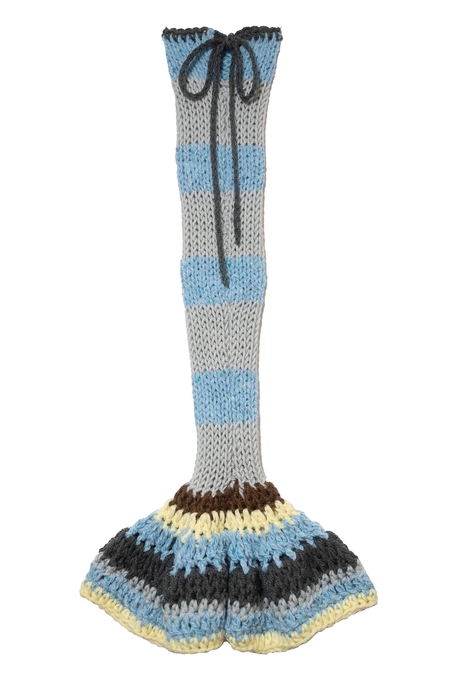 Tweed Wool Arm Warmer (Blue)