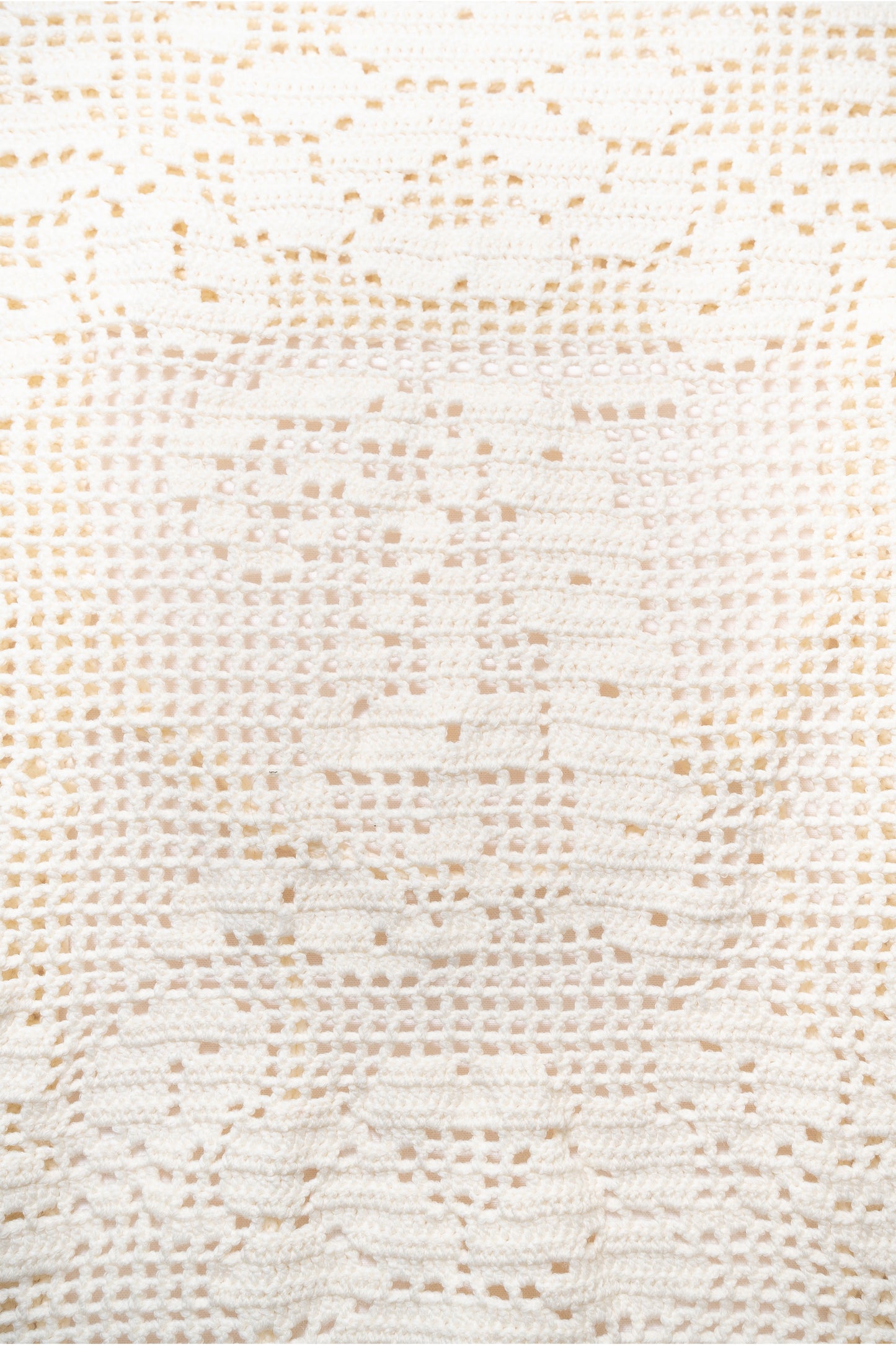 Filet Crochet Top (Ecru)