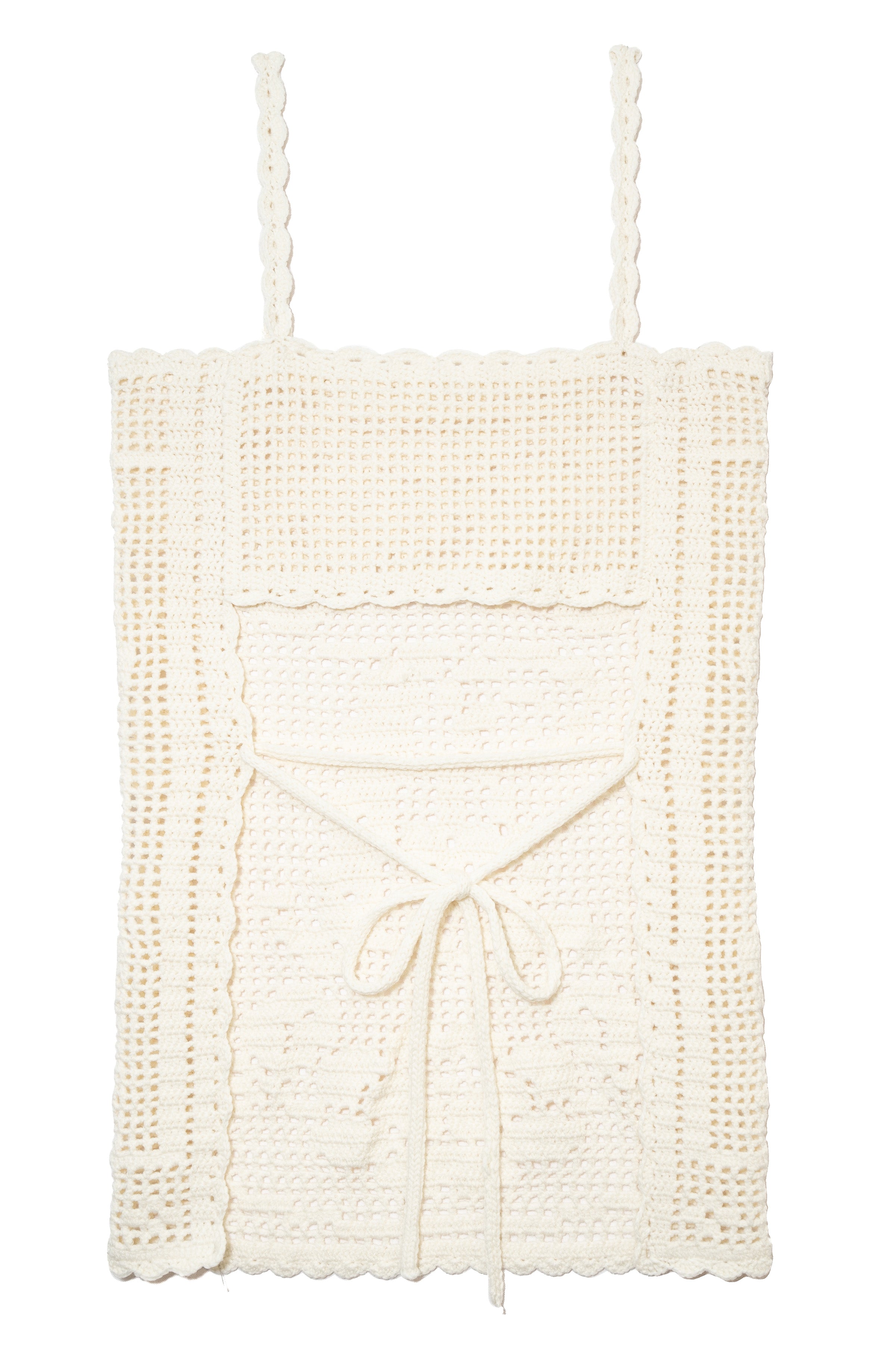 FILET CROCHET TOP_ECRU