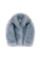 Fluffy Furry Fur Jacket (Blue)