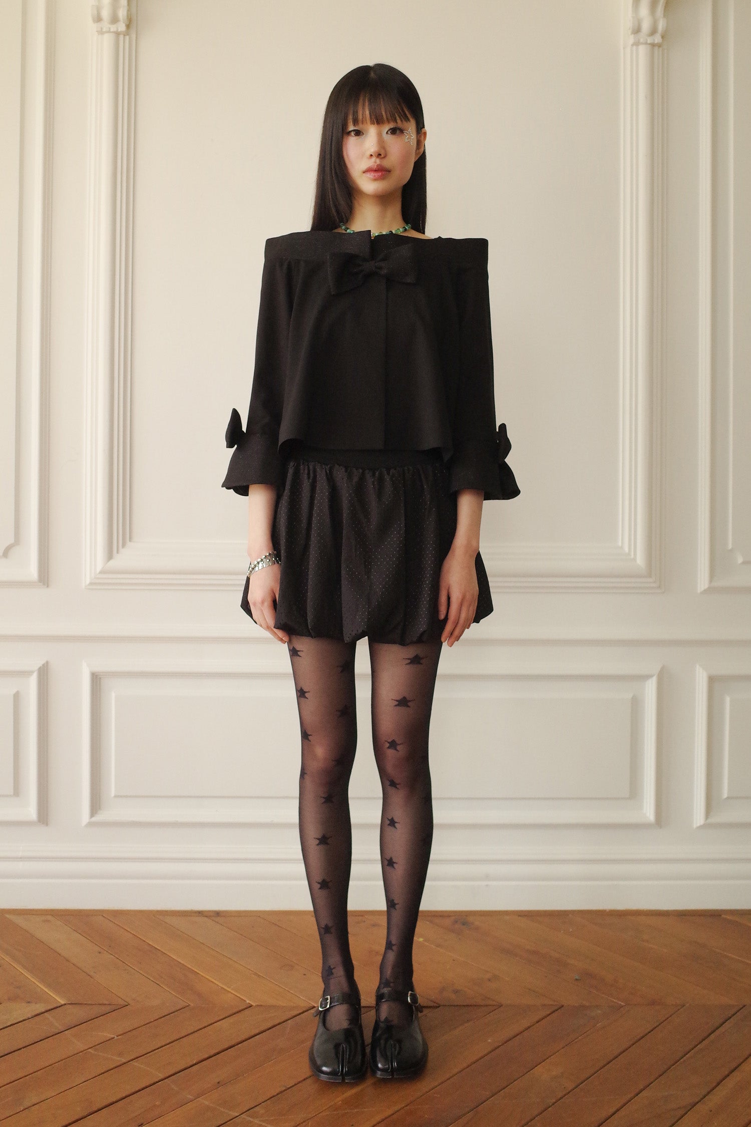 CLASSIC RIBBON SUMMER JACKET_BLACK