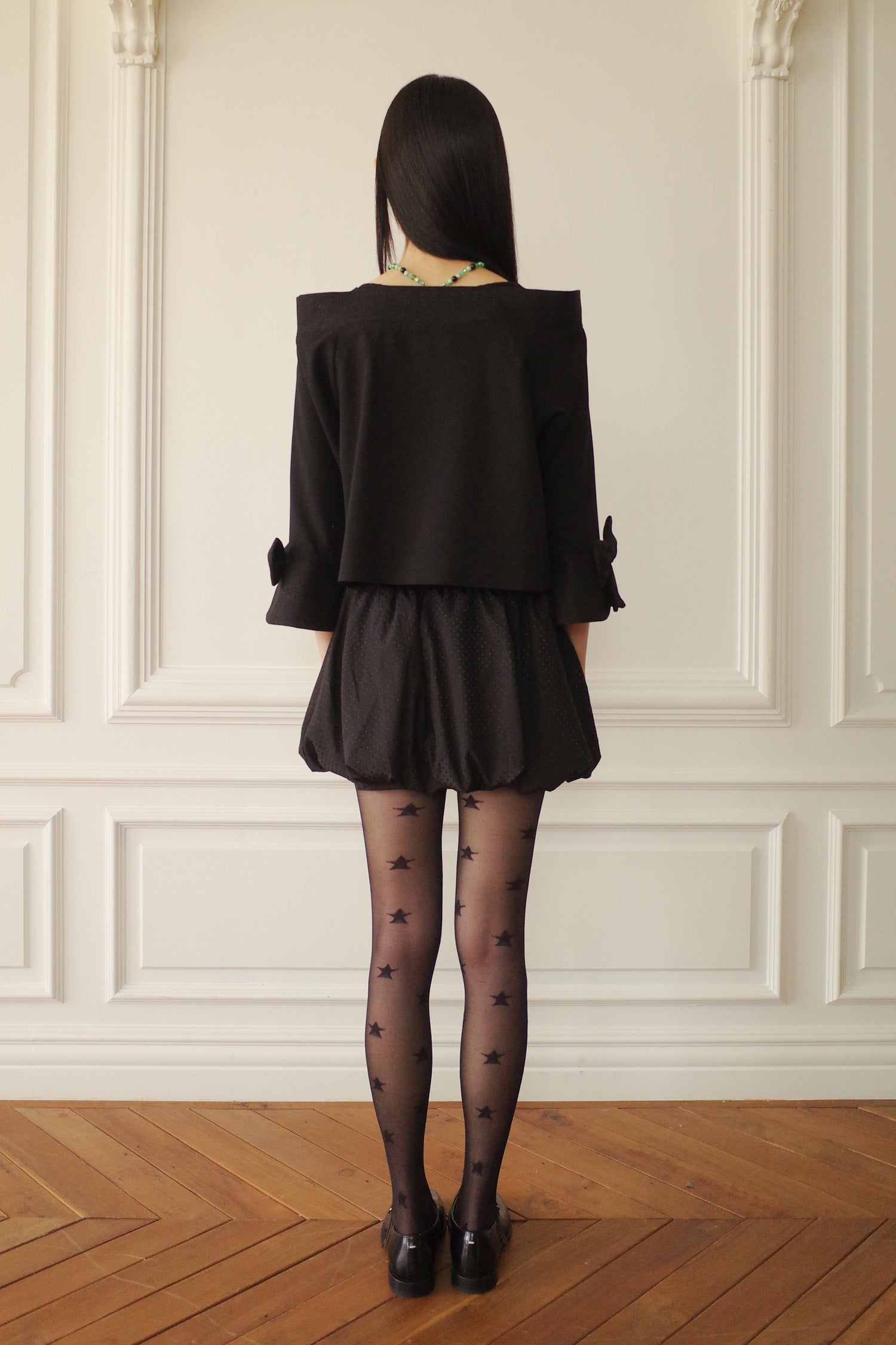 CLASSIC RIBBON SUMMER JACKET_BLACK