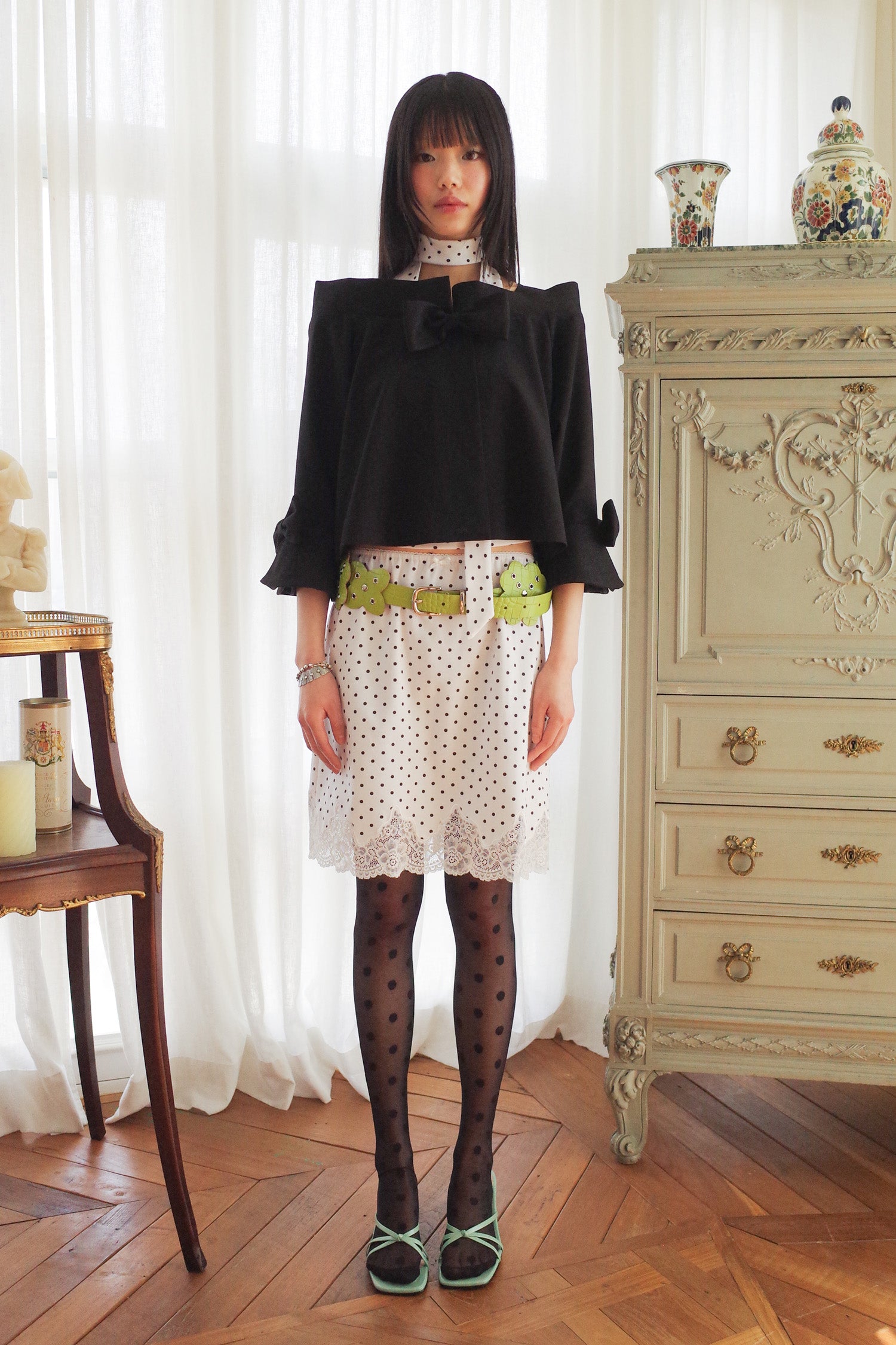 CLASSIC RIBBON SUMMER JACKET_BLACK