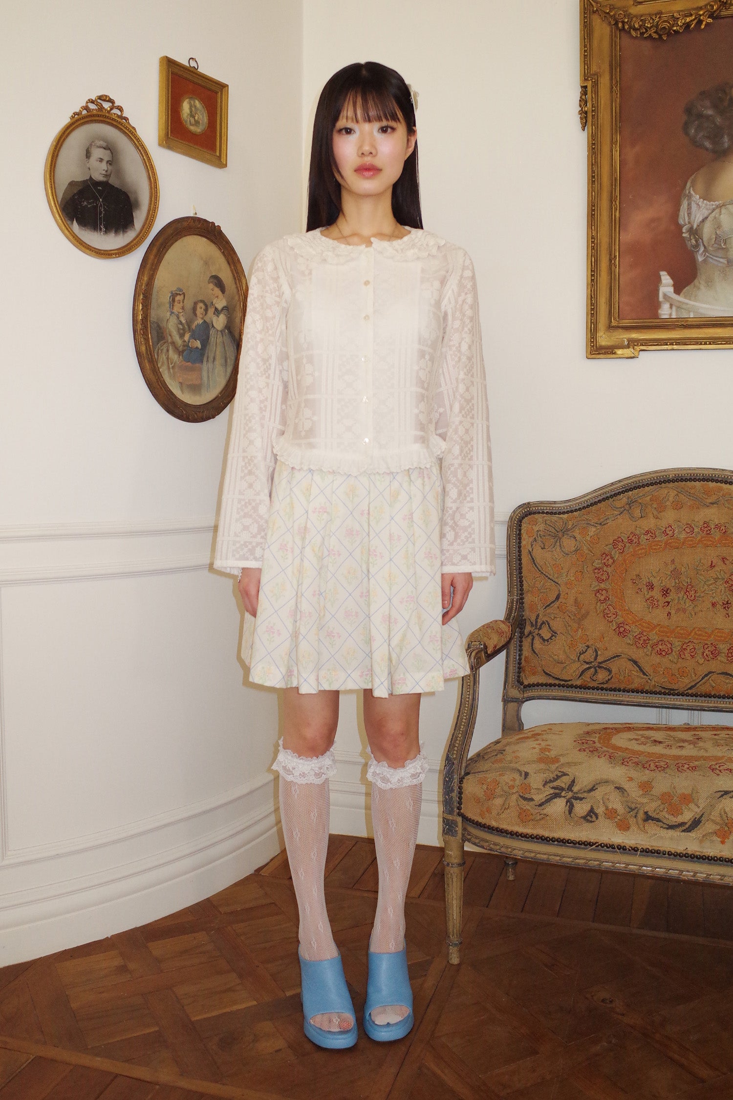 Peter Pan Collar Blouse Cream