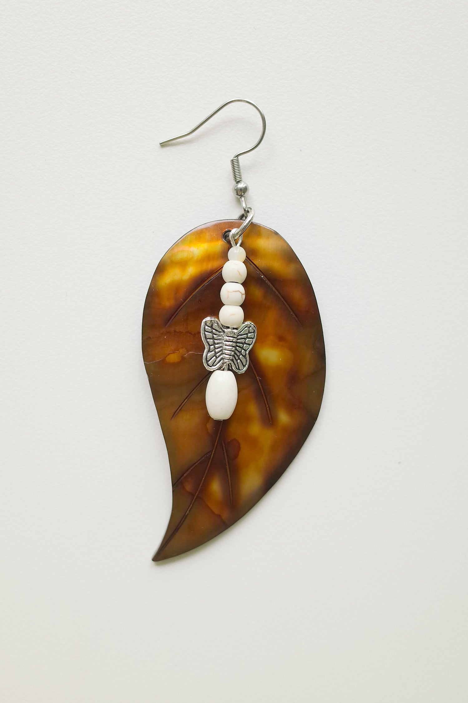 Jagae leaf earing (1piece)