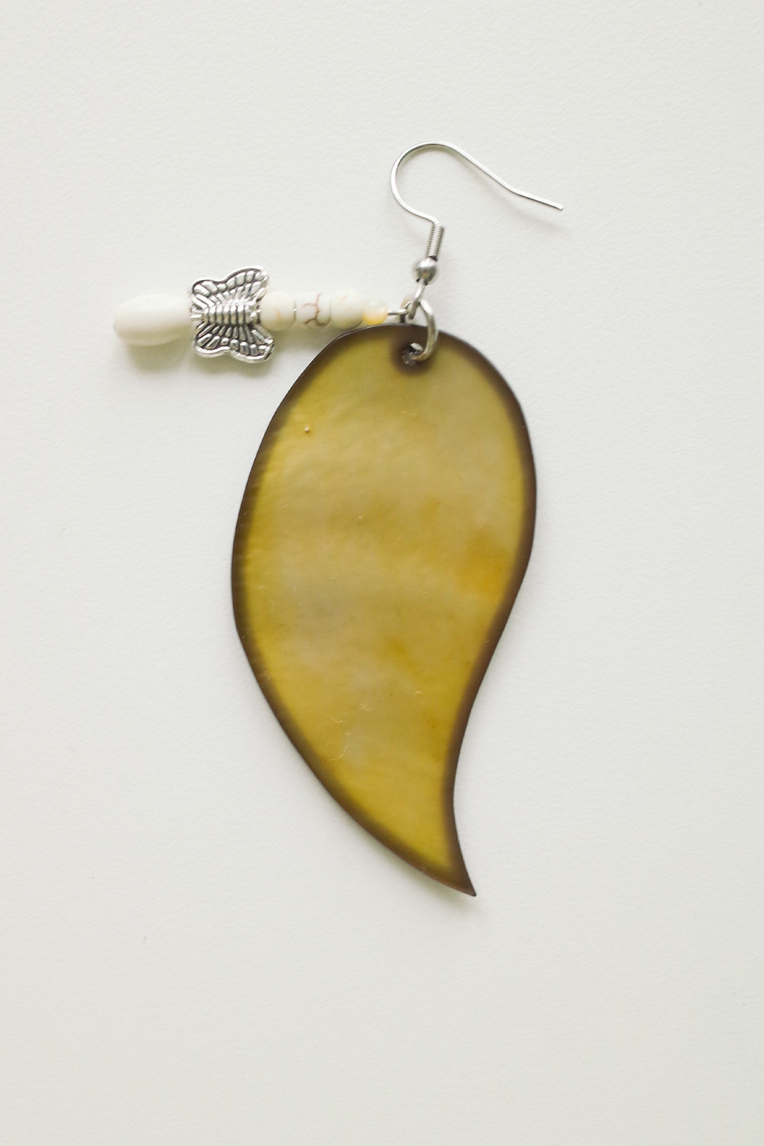 Jagae leaf earing (1piece)