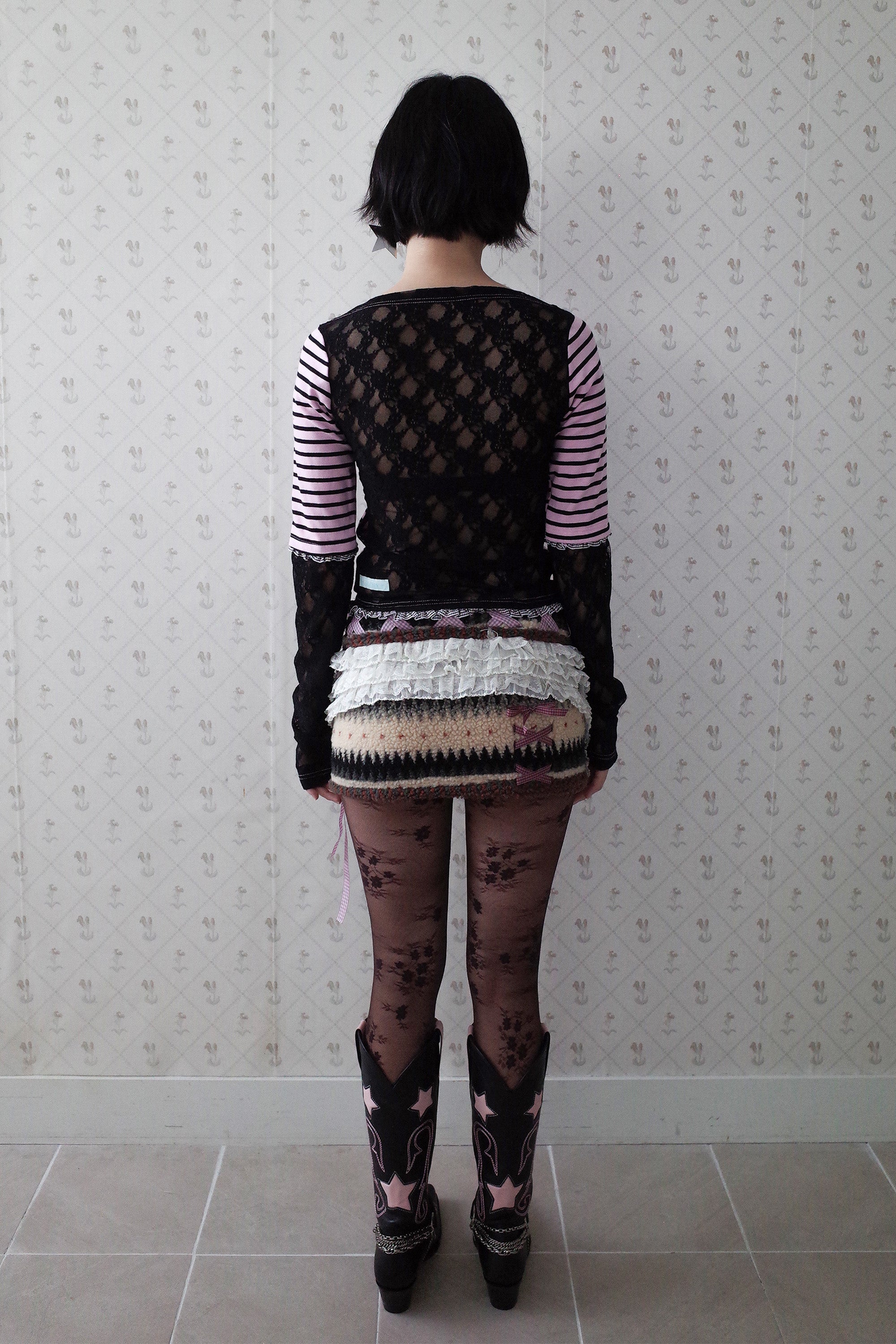 Star western boots black