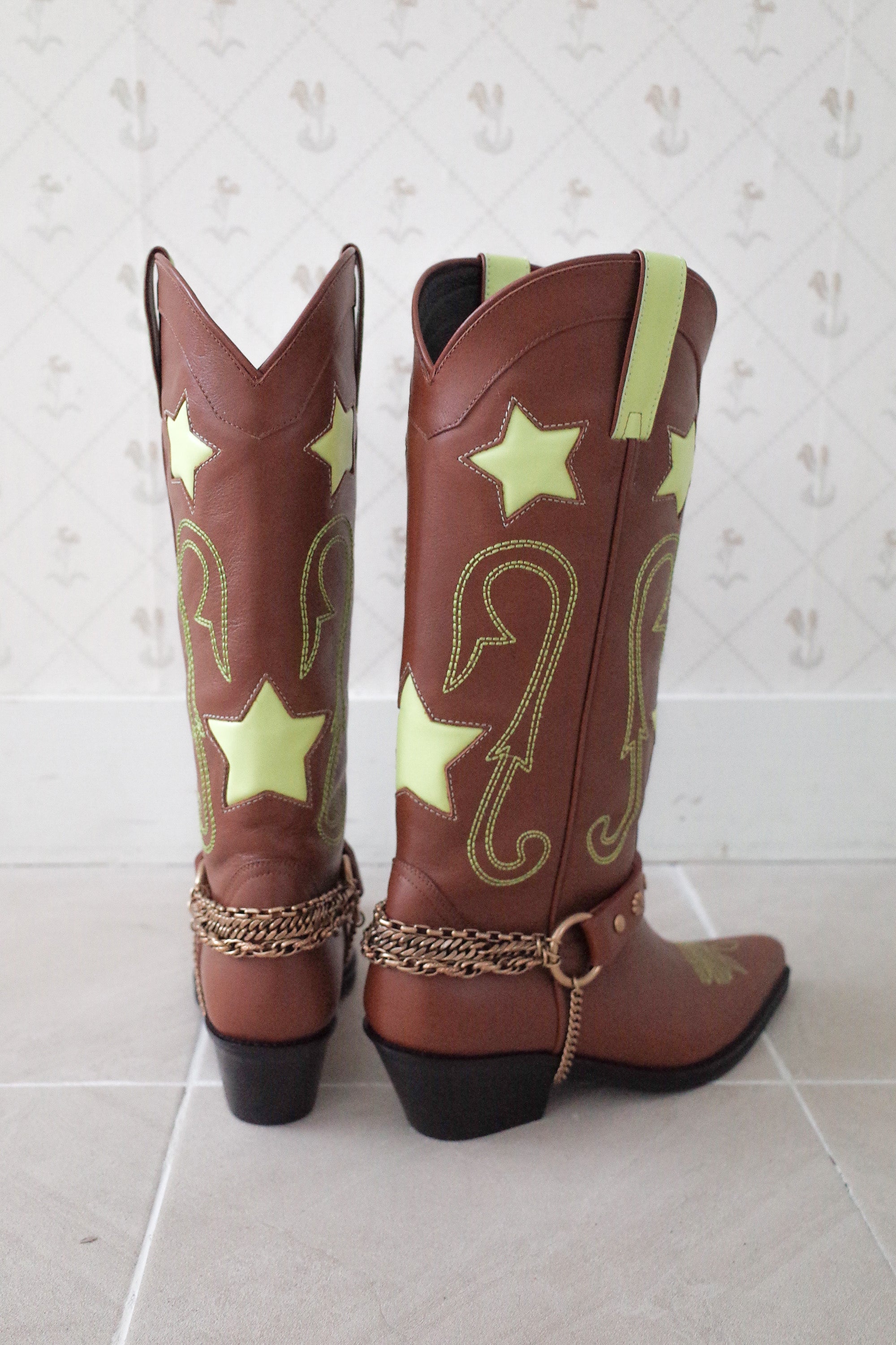 Star western boots brown