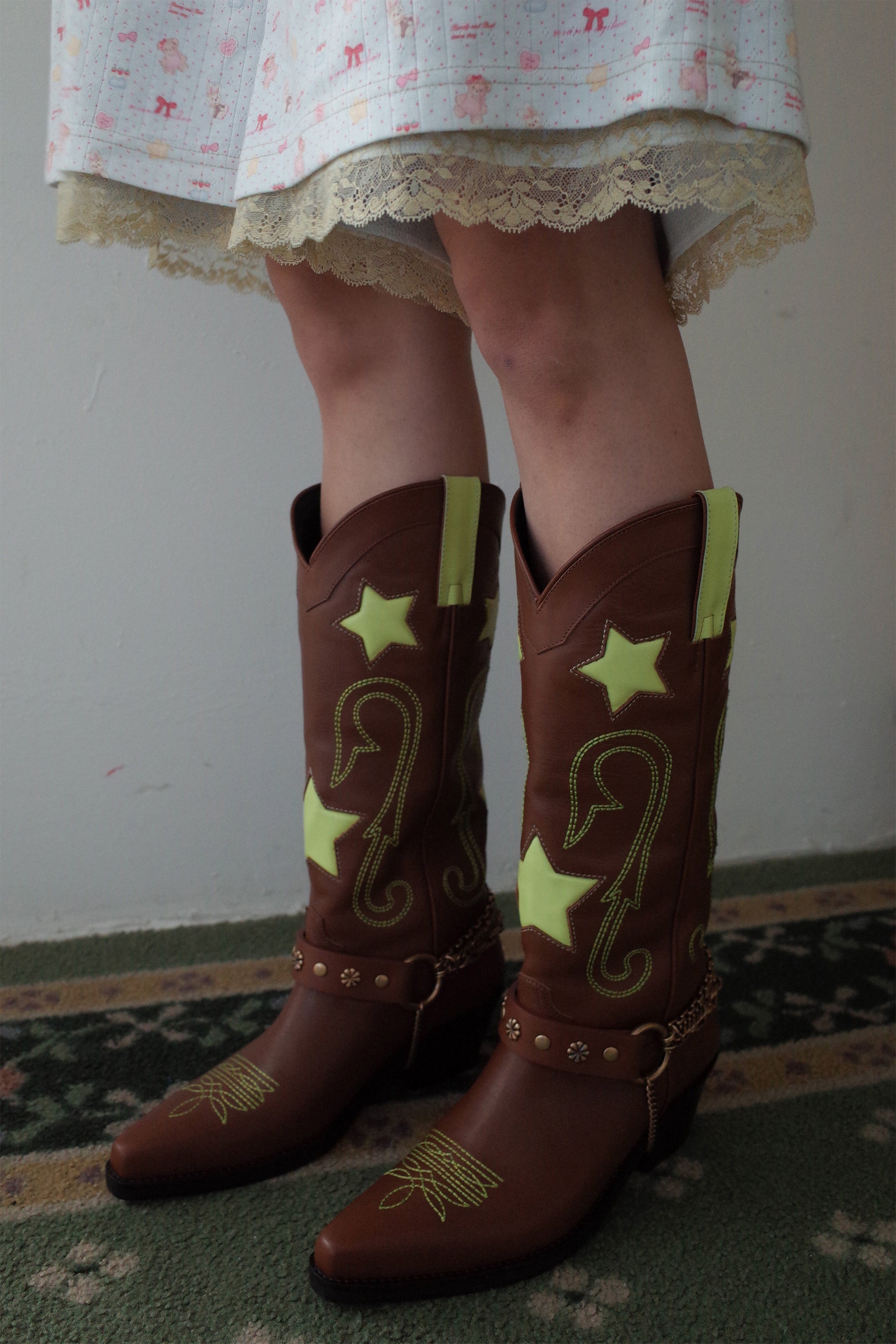 Star western boots brown