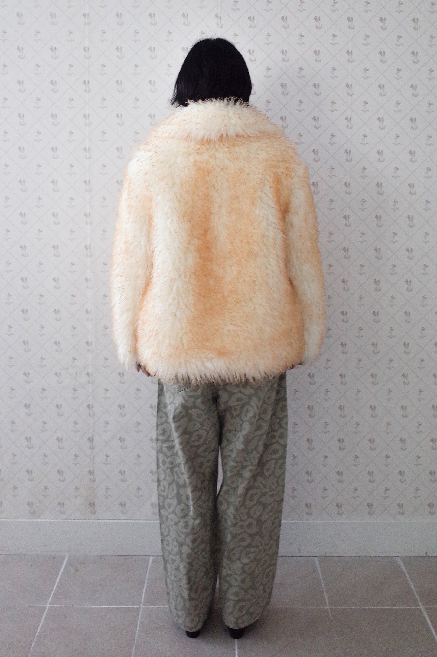 Fluffy Furry Fur Jacket (Cream)