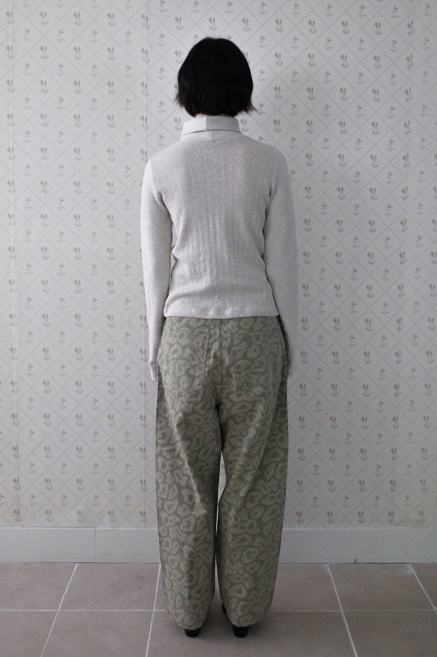 Soft Wool Turtle Neck Top (Oatmeal)