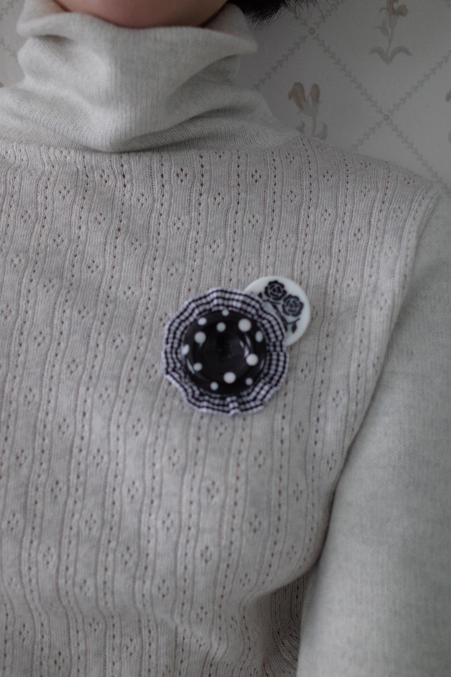 Soft Wool Turtle Neck Top (Oatmeal)