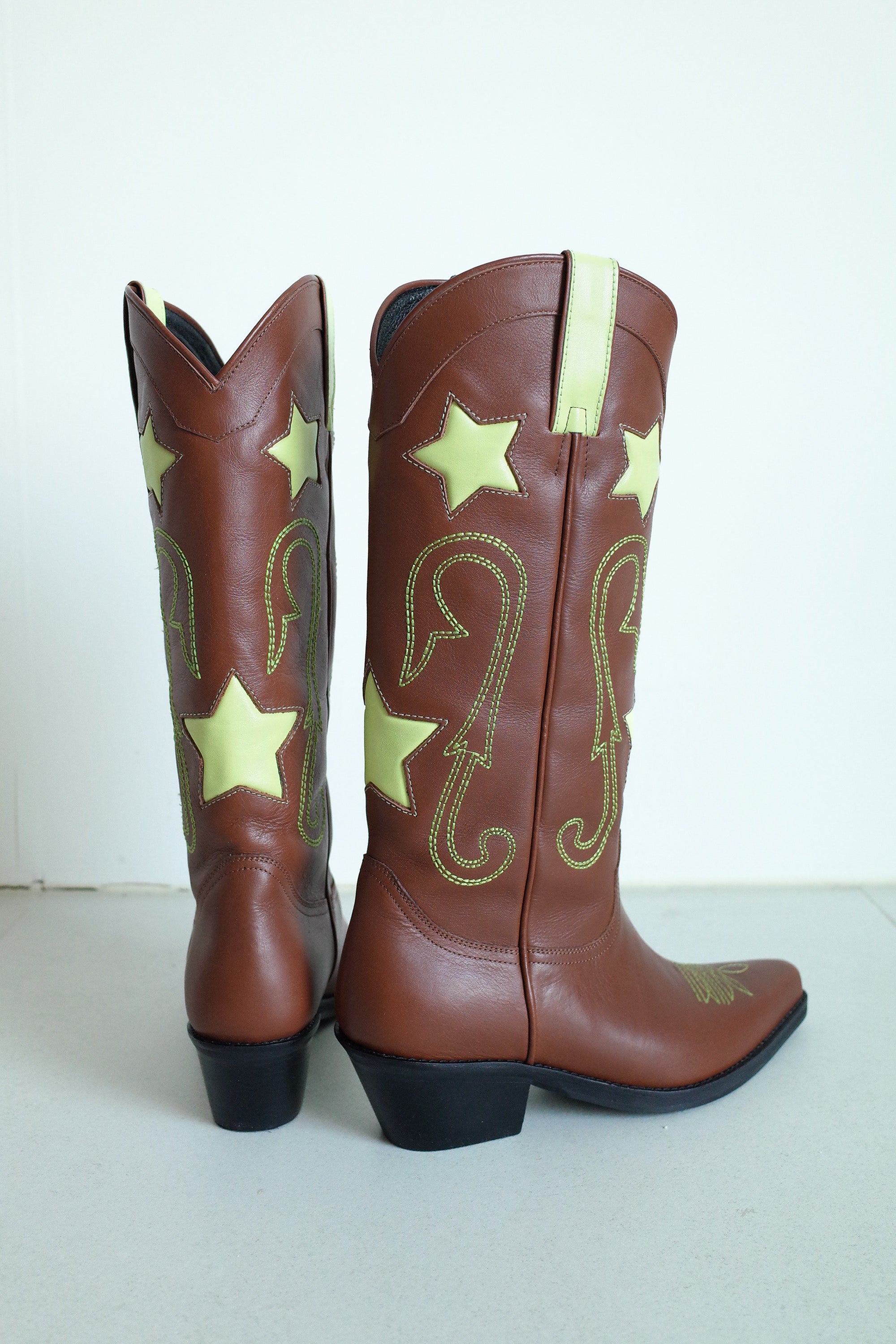 Star western boots brown