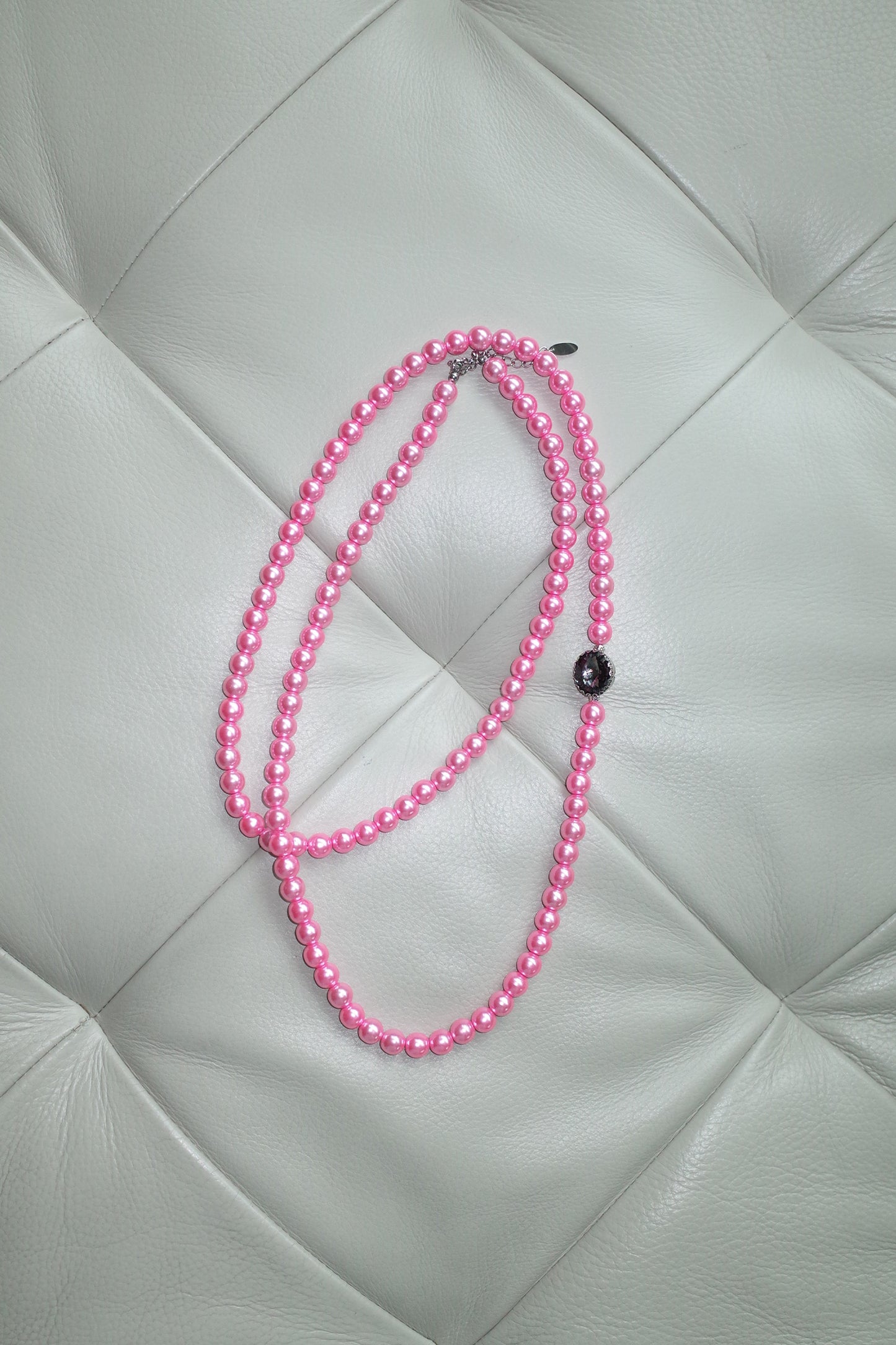 Bonbon jewel necklace (Pink)
