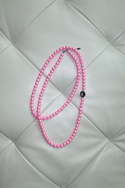 Bonbon jewel necklace (Pink)