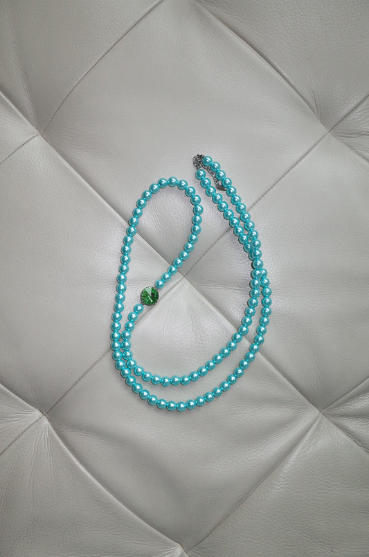 Bonbon jewel necklace (Blue)