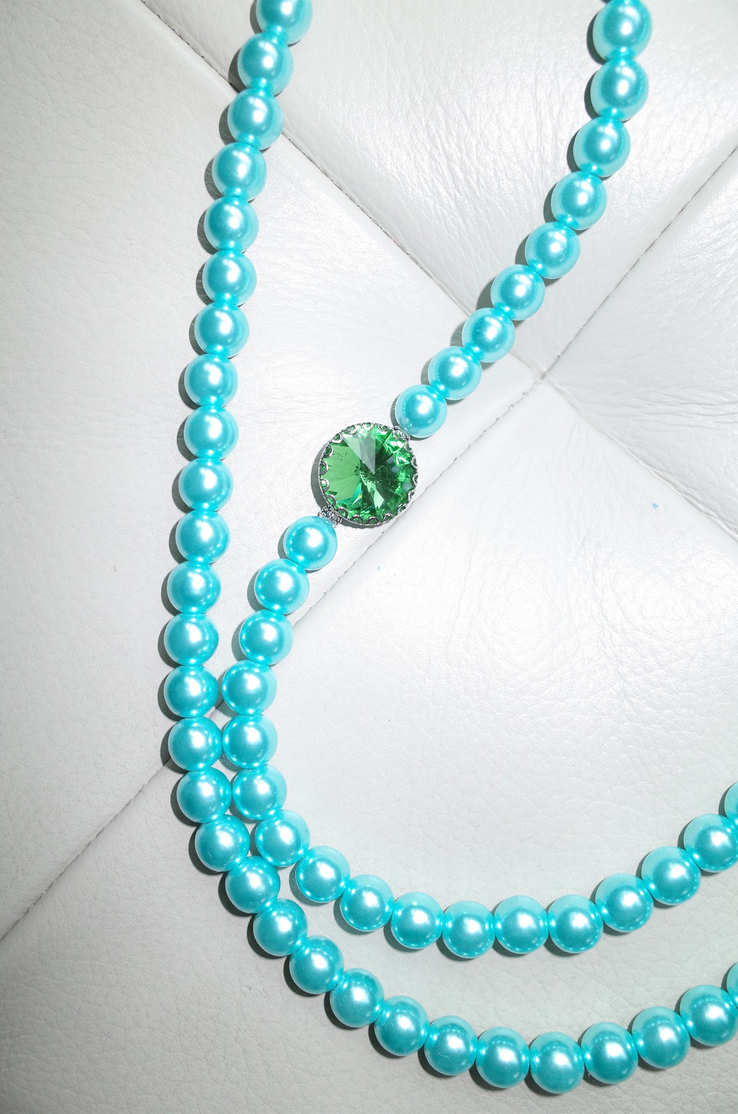 Bonbon jewel necklace (Blue)