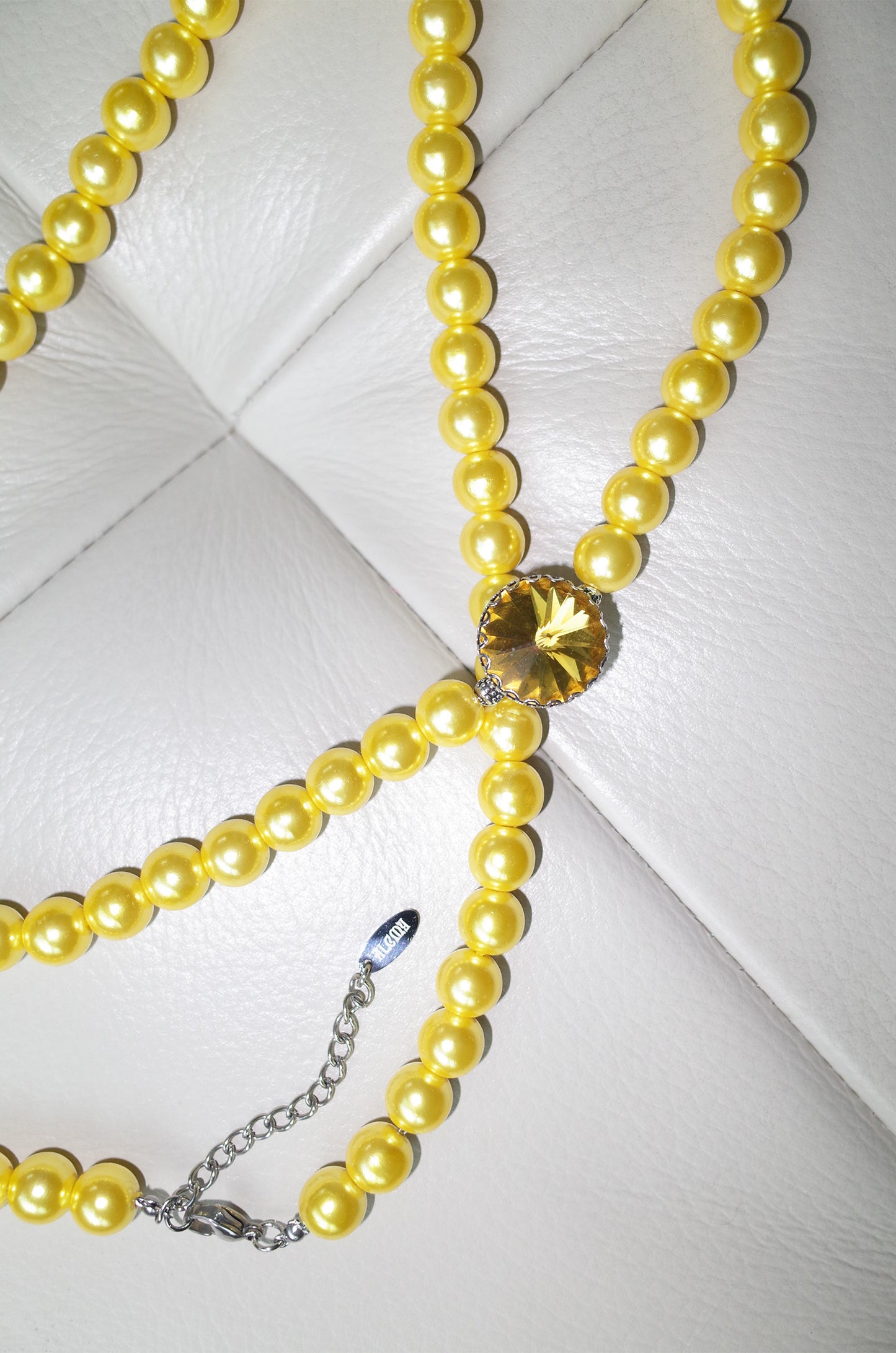 Bonbon jewel necklace (Yellow)