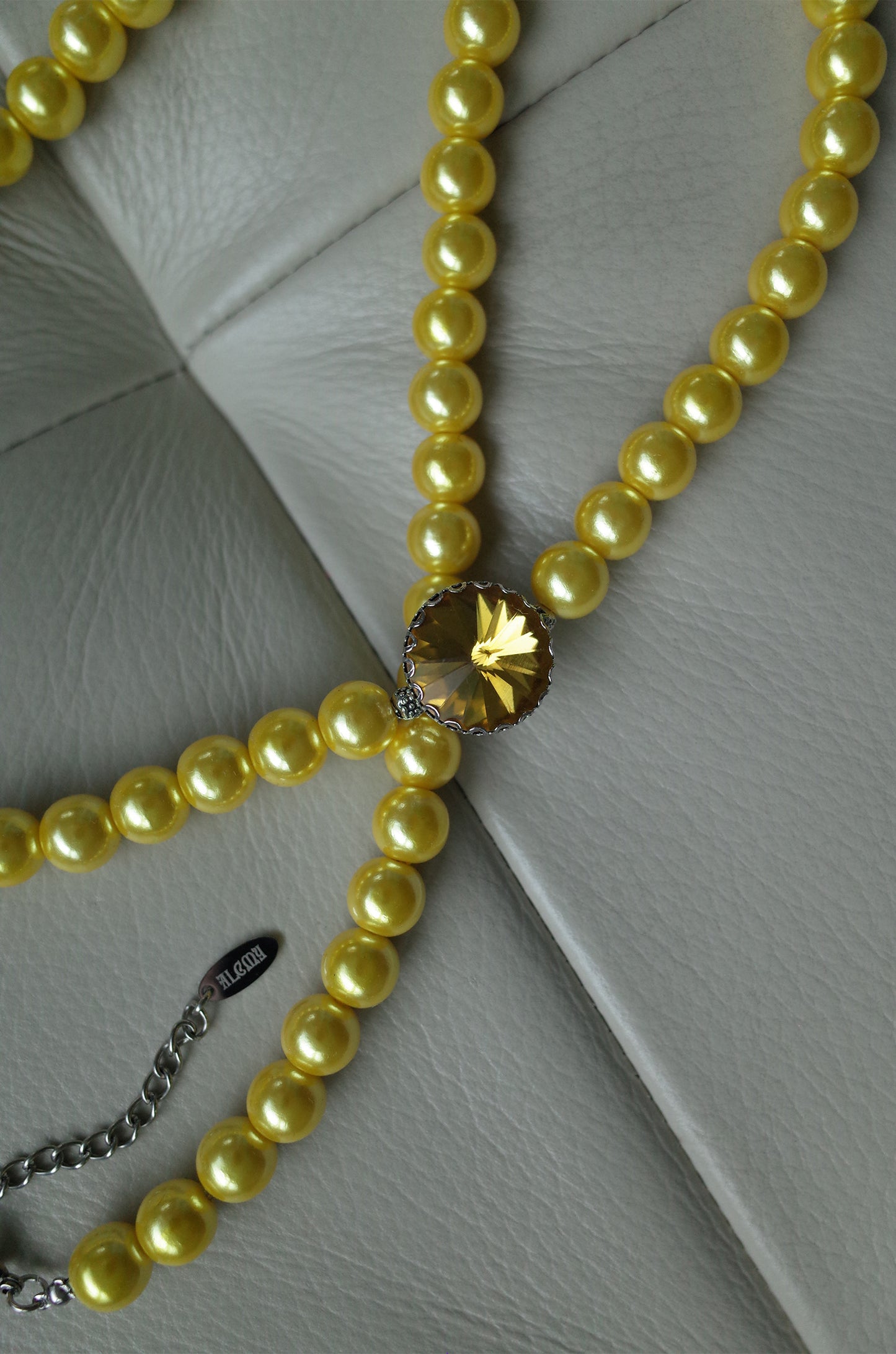 Bonbon jewel necklace (Yellow)