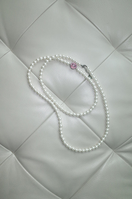 Bonbon jewel necklace (White)