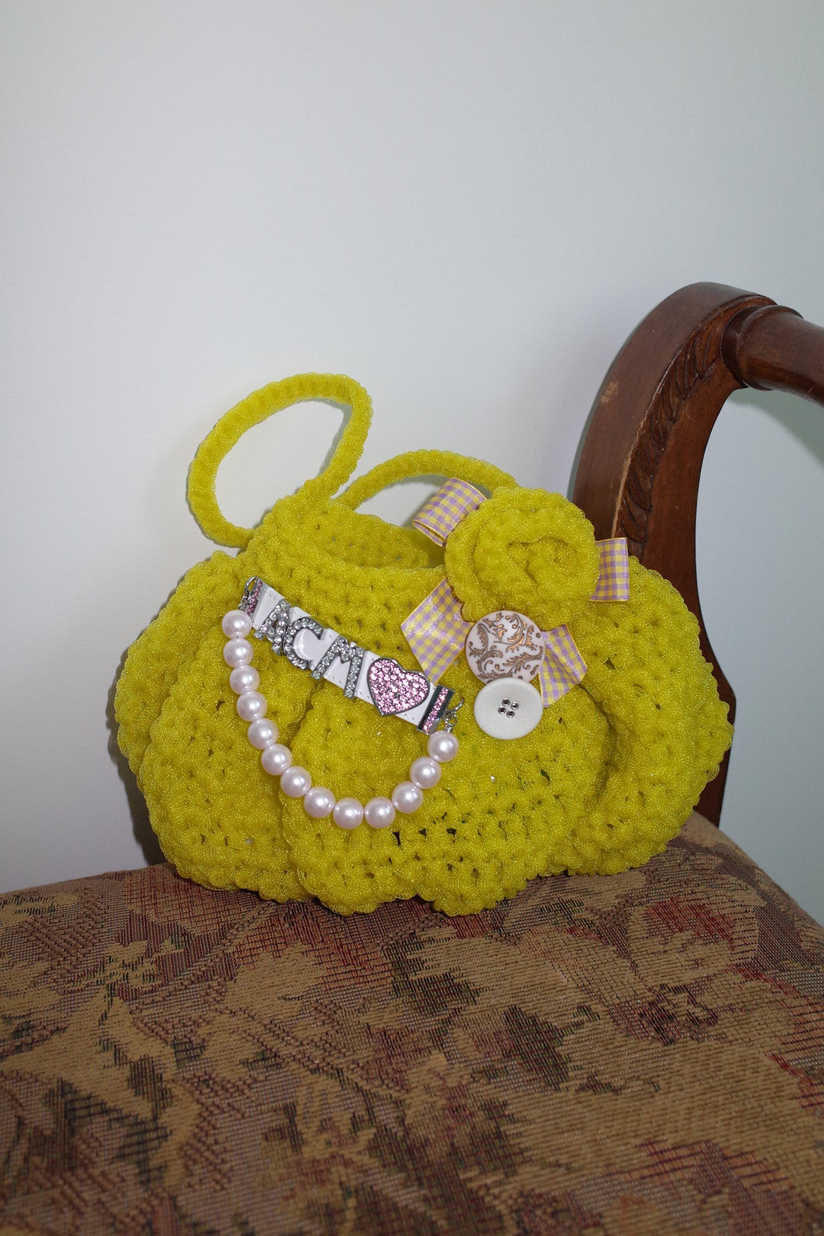[ORDER MADE] Bubble bonbon crochet bag (Yellow)