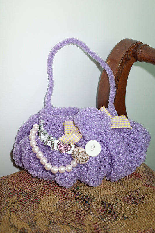 [ORDER MADE] Bubble bonbon crochet bag (Lavender)