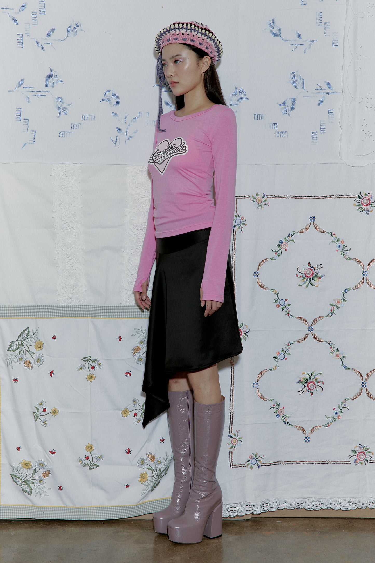 Lover Babe Sheer Slim T (Pink)