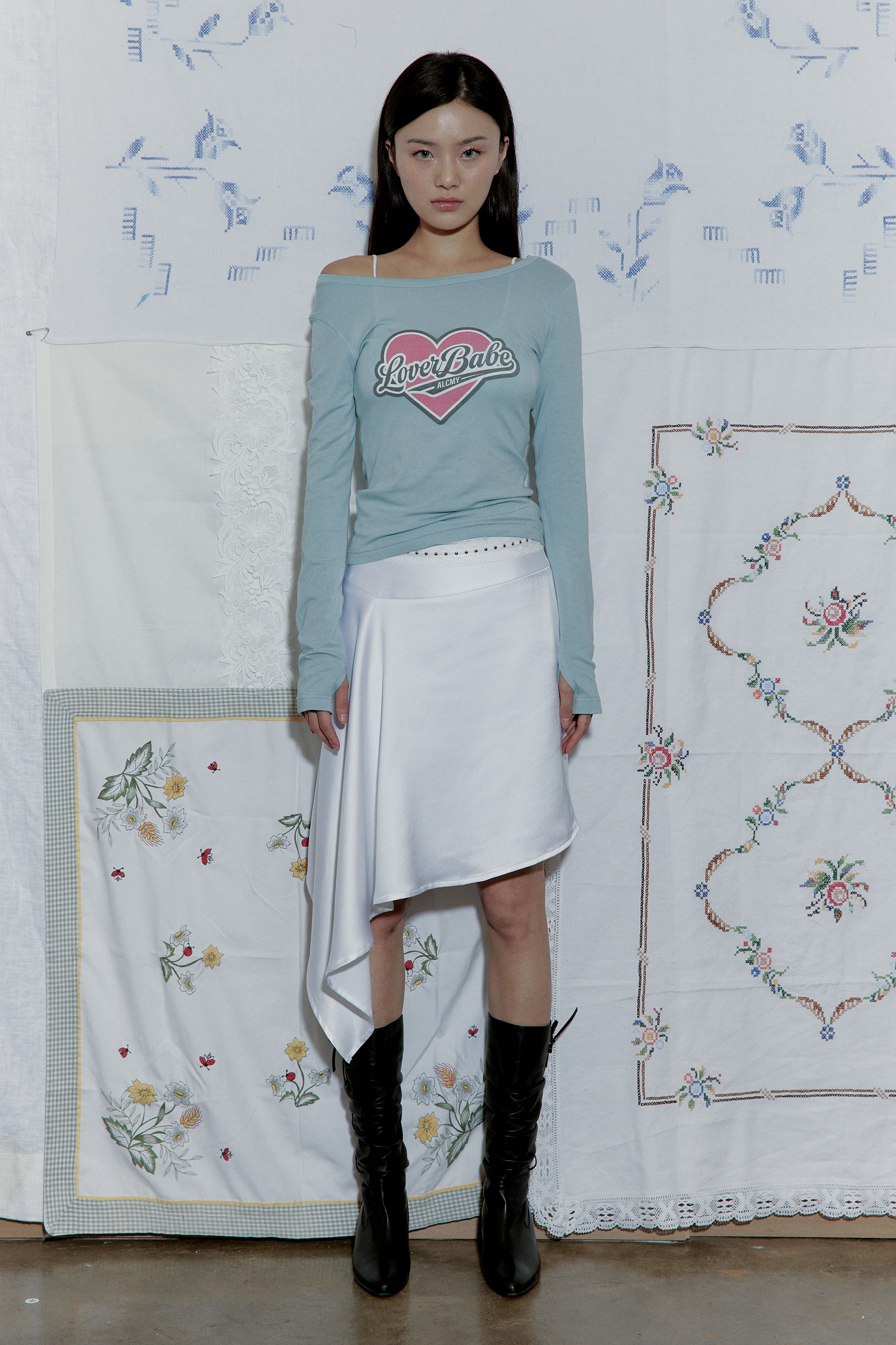 LOVER BABE SHEER SLIM T_LIGHT BLUE