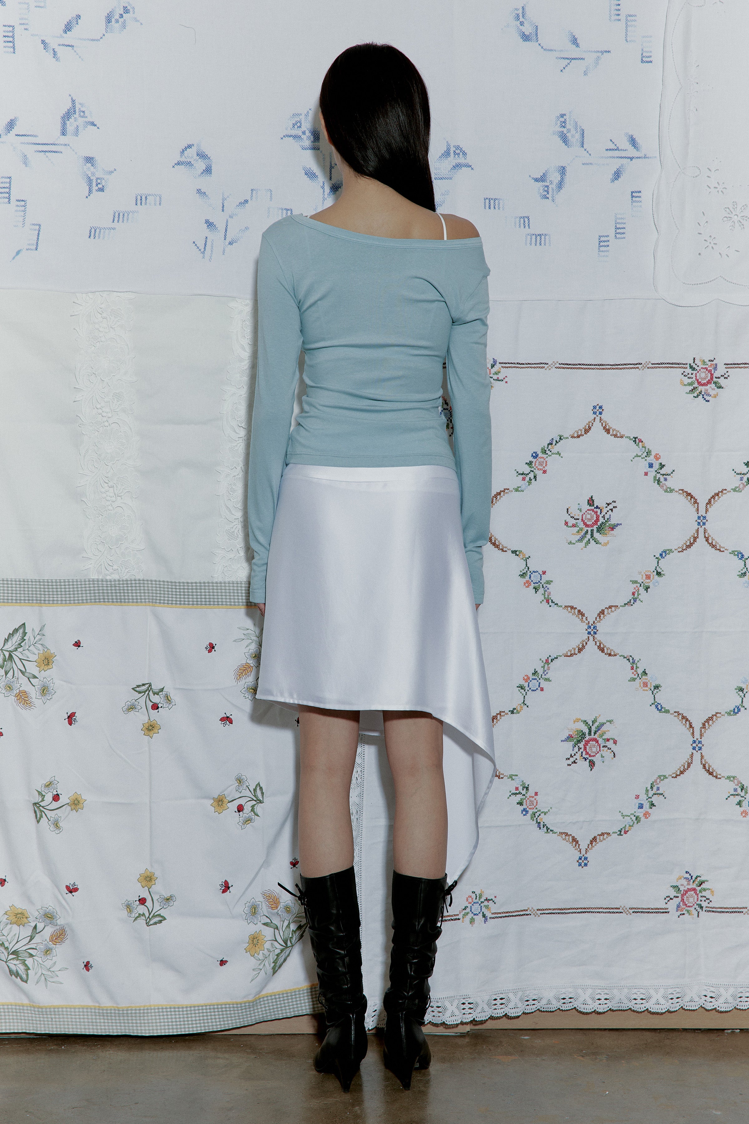 LOVER BABE SHEER SLIM T_LIGHT BLUE