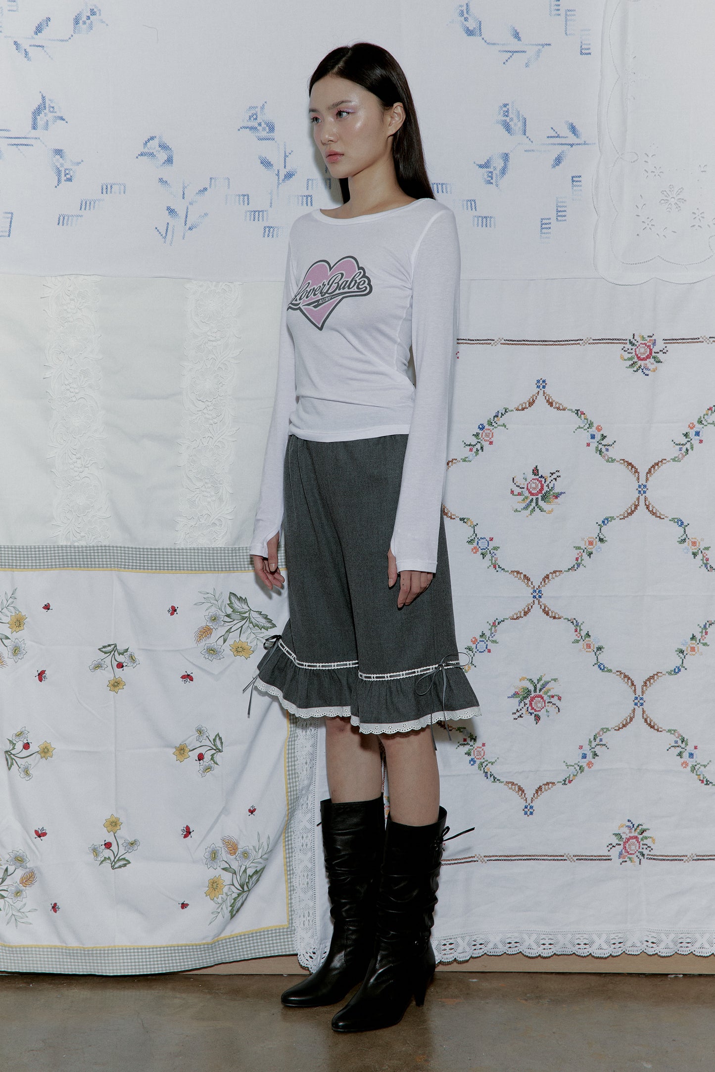 Lover Babe Sheer Slim T (White)