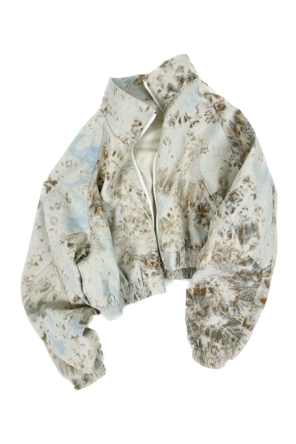 TIE-DYED CORDUROY CROP JUMPER_LIGHT BLUE