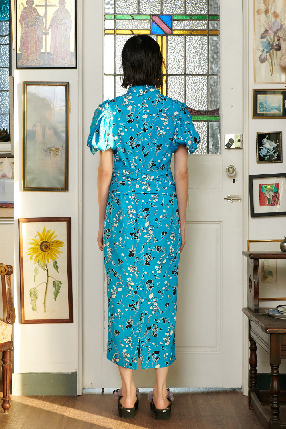 Fondest Flower Dress (Blue)