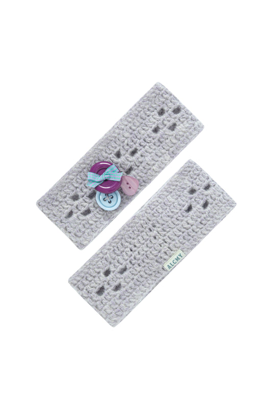 Buttons Alpaca Head Band (Lavender)