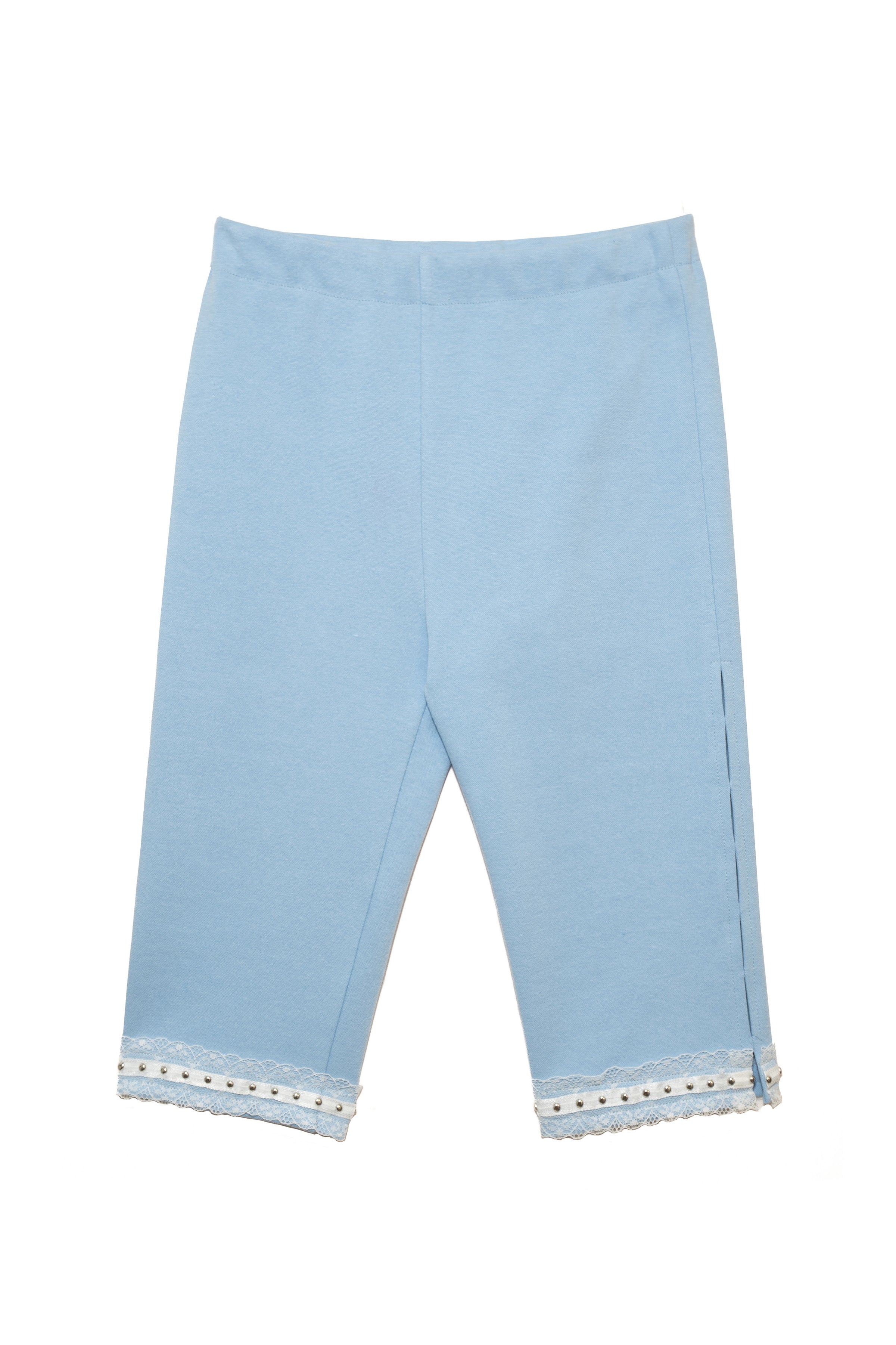 SIDE HOLE CAPRI PANTS_LIGHT BLUE